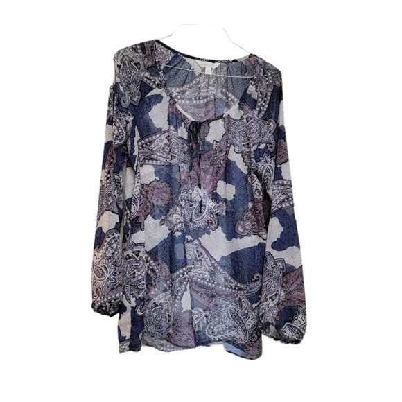 Charming Charlie Tops - Charming Charlie Blouse Semi Sheer size Medium